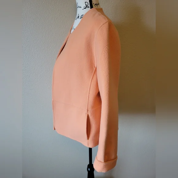 Eileen Fisher Virgin Wool Cashmere Blend Open Blazer, Medium - Picture 5 of 9